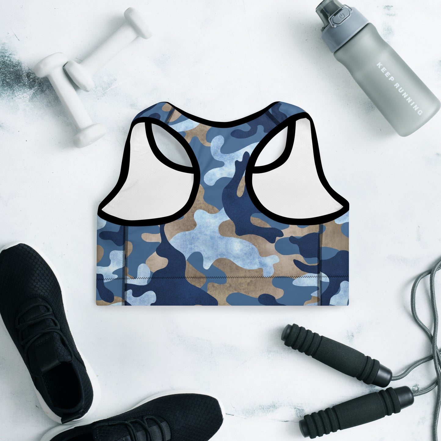 Camouflage Padded Sports Bra