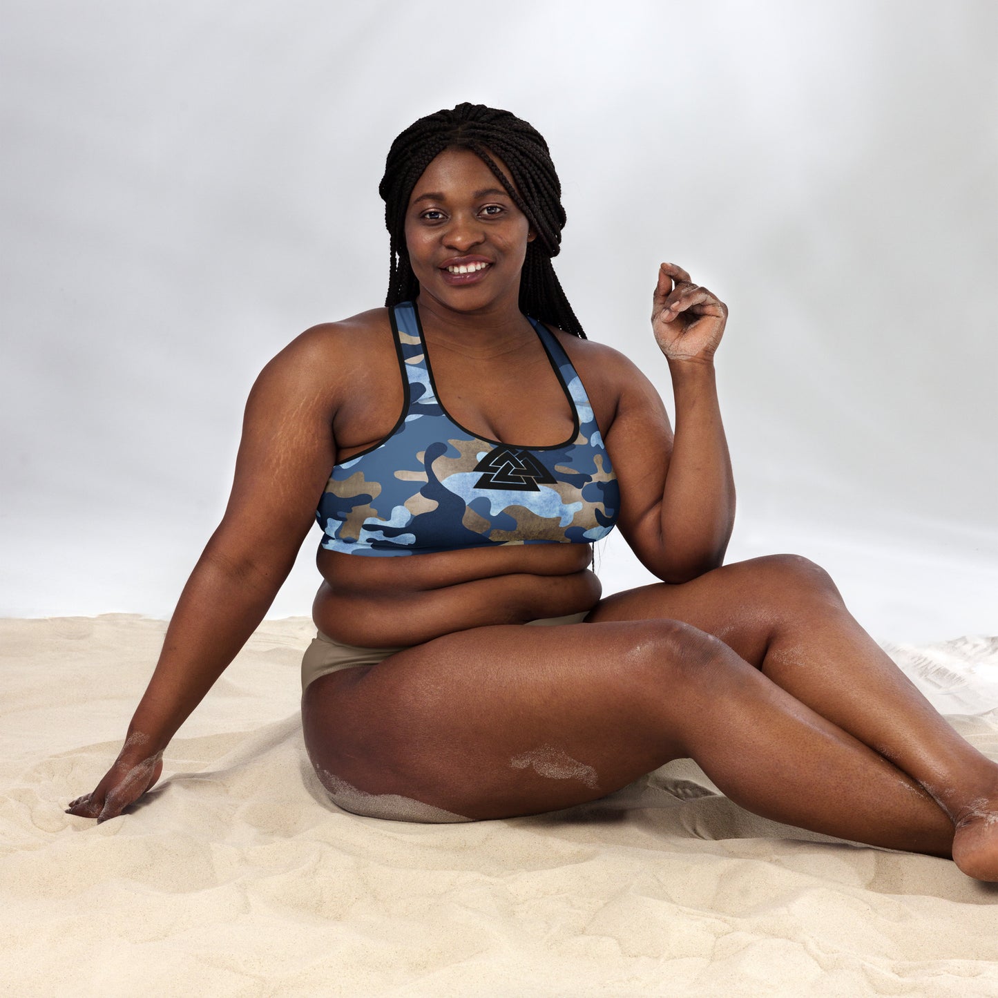 Camouflage Padded Sports Bra
