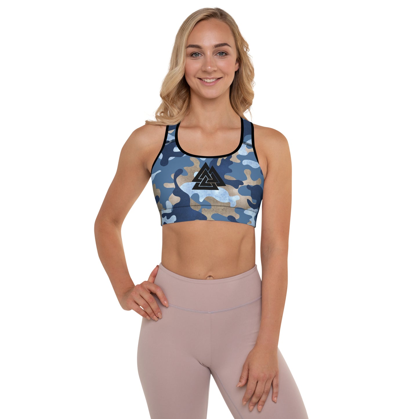 Camouflage Padded Sports Bra