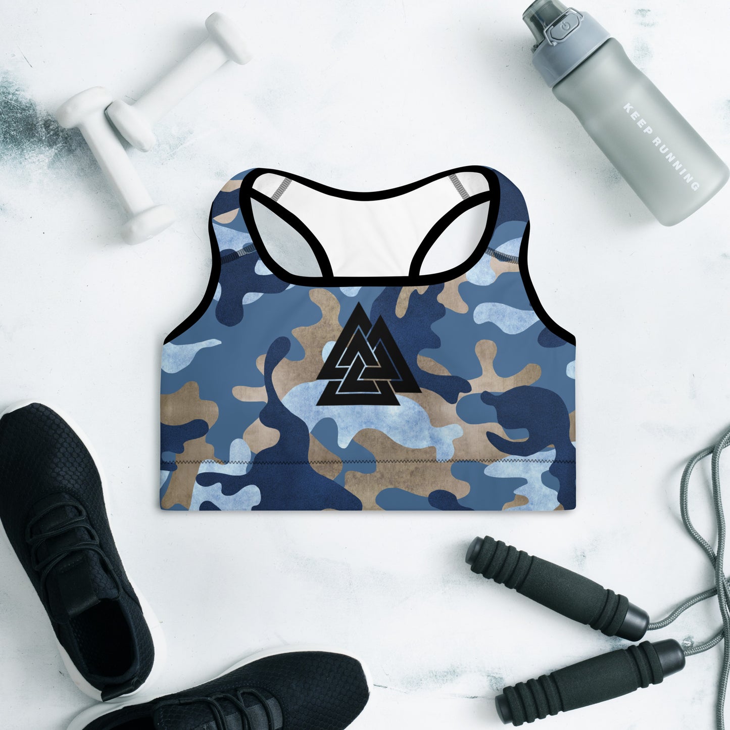 Camouflage Padded Sports Bra