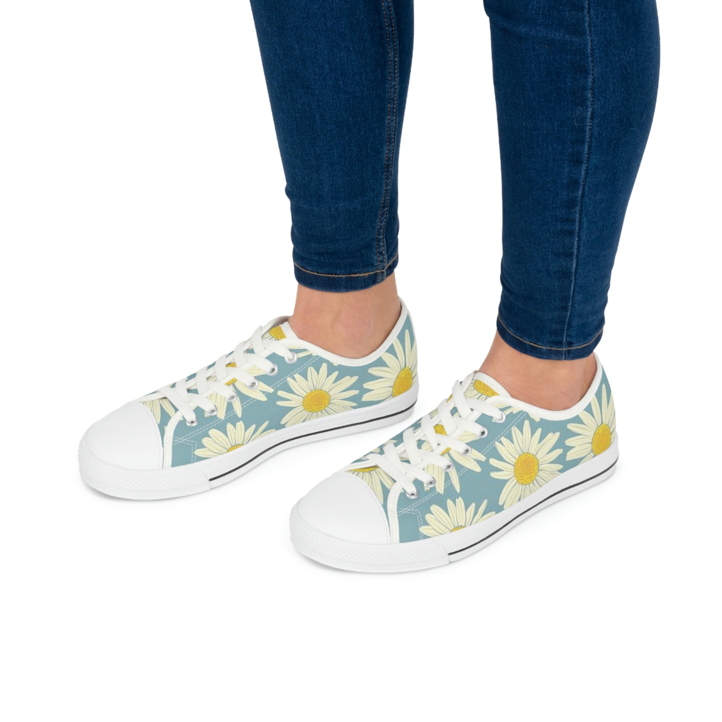 Women's Low Top Floral Sneakers