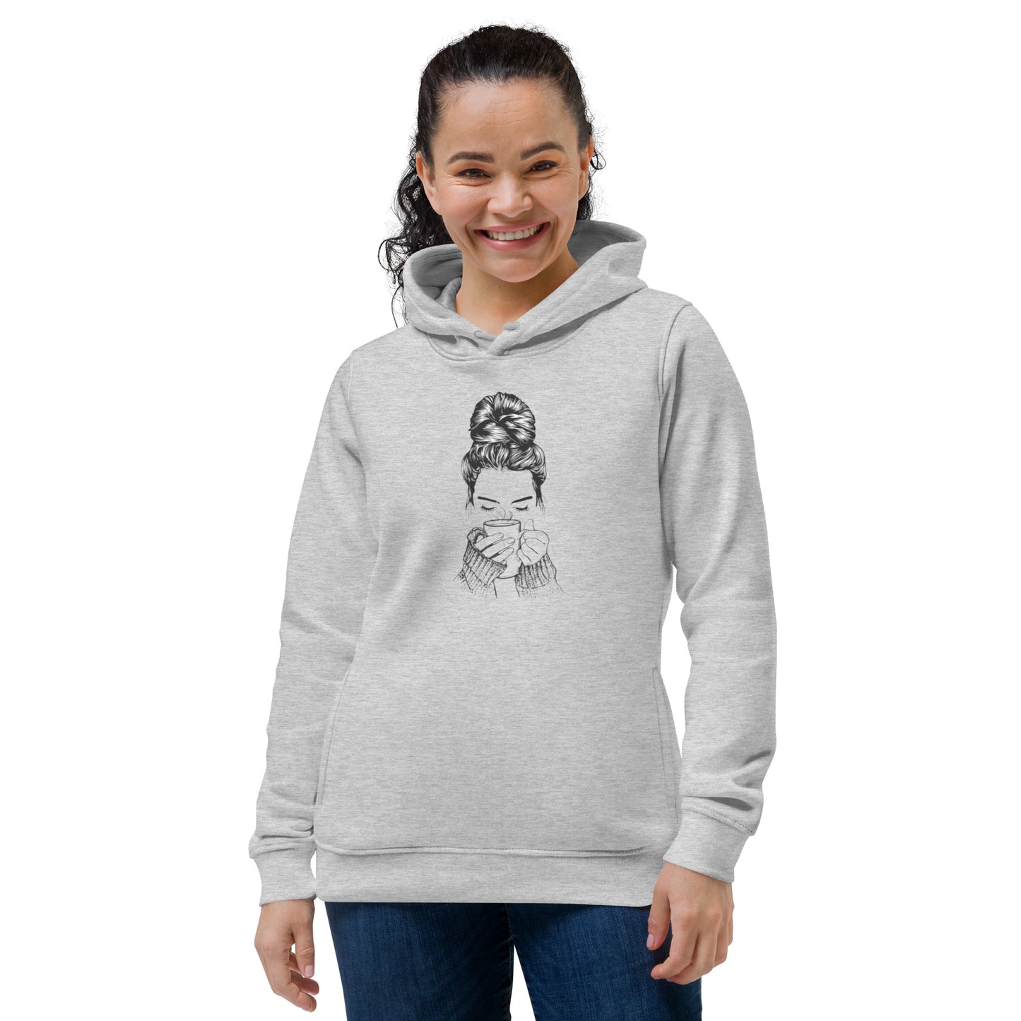 Coffee Lover Women's eco fitted hoodie